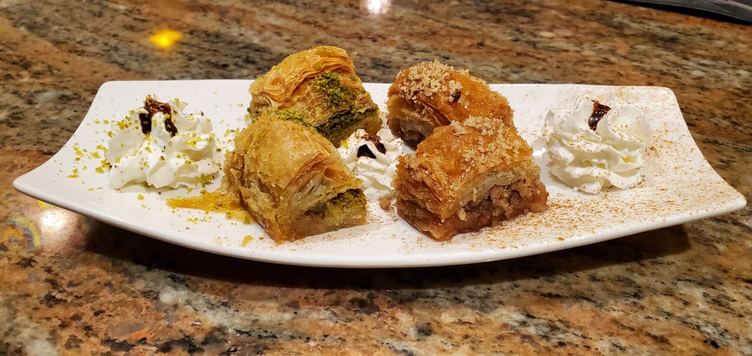 Order Mix Baklava (4 PC) food online from Koy Turkish Grill store, Morganville on bringmethat.com