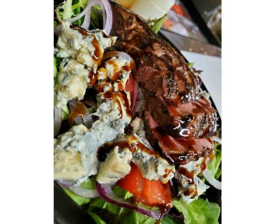 Order Black and Bleu STEAK Salad food online from Marianaccis Restaurant store, West Wyoming on bringmethat.com