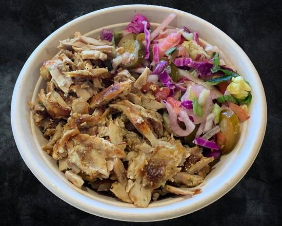 Order Chicken Shawarma Salad food online from Haifa Grill store, Falls Church on bringmethat.com