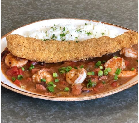 Order Shrimp and Andouille Etouffee Bowl food online from State Fare Kitchen & Bar store, Houston on bringmethat.com