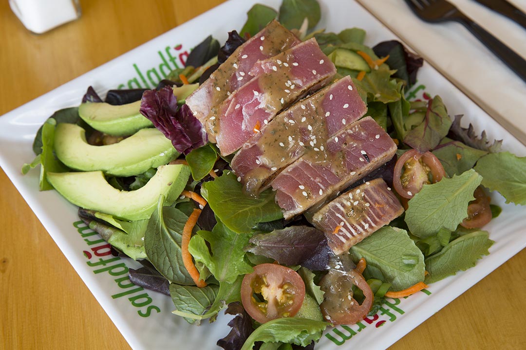 Order 10. Seared Tuna Salad food online from Salad Farm store, Sherman Oaks on bringmethat.com