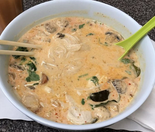 Order 95. Tom Kha Noodle Soup food online from Herb And Spice Thai store, Simi Valley on bringmethat.com