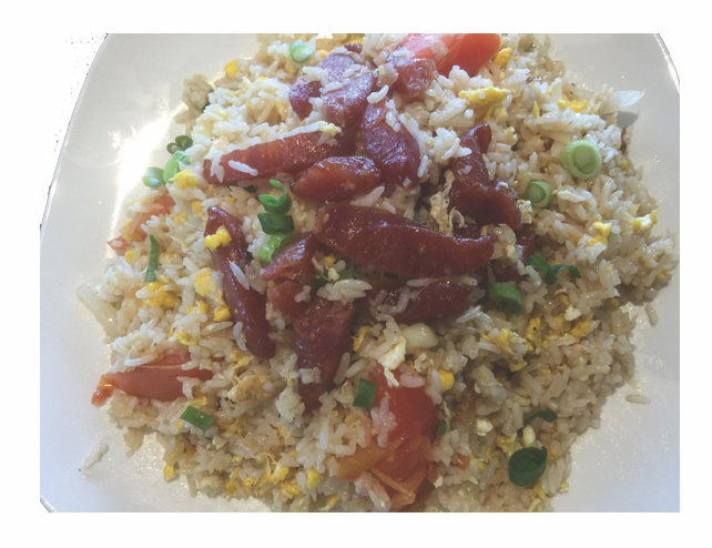 Order Chinese Sausage Fried Rice food online from Double Delicious Thai Cuisine store, Fountain Valley on bringmethat.com