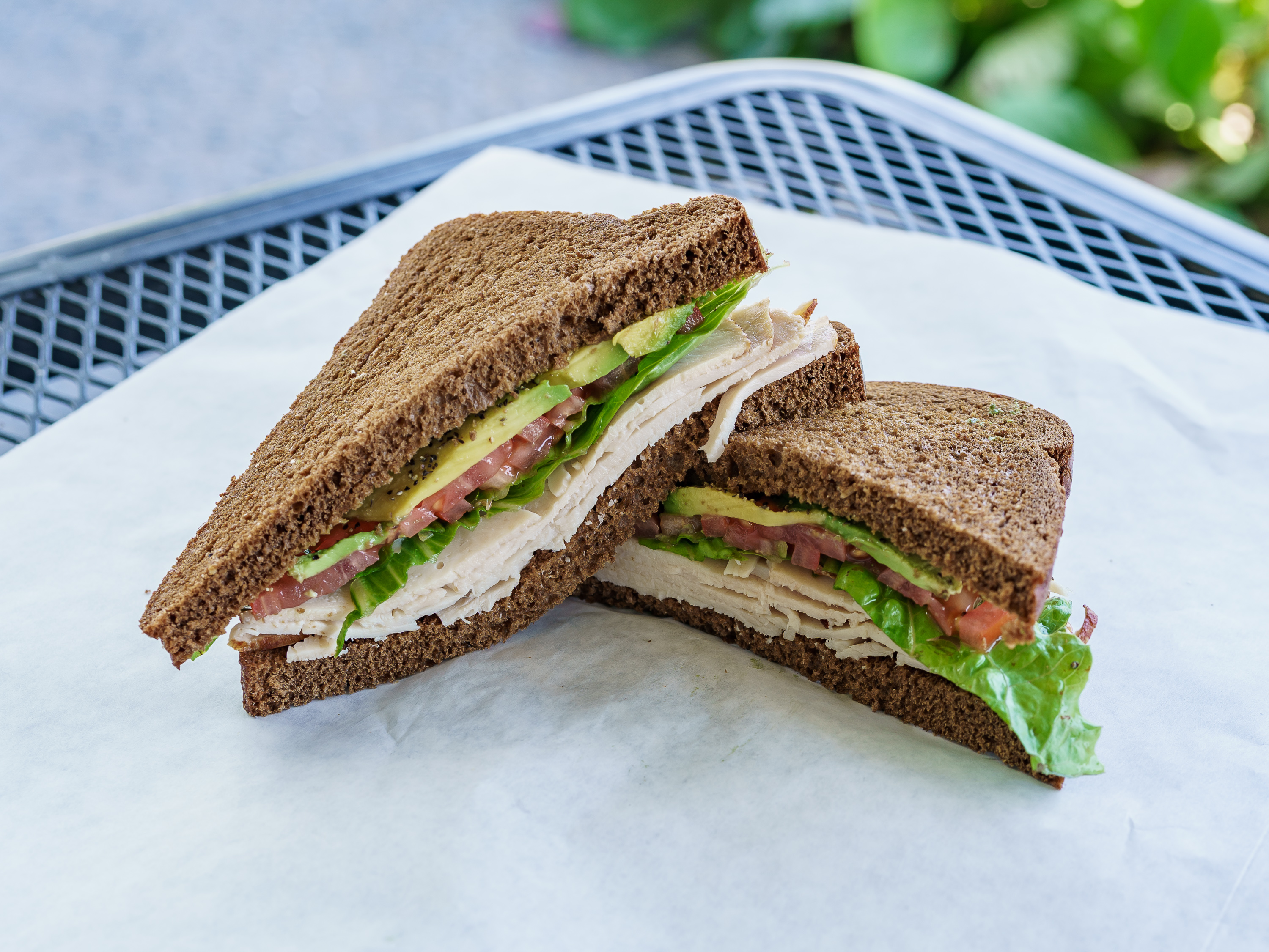 Order Turkey and Avocado Sandwich food online from Hall Of Fame Market & Deli store, Downey on bringmethat.com
