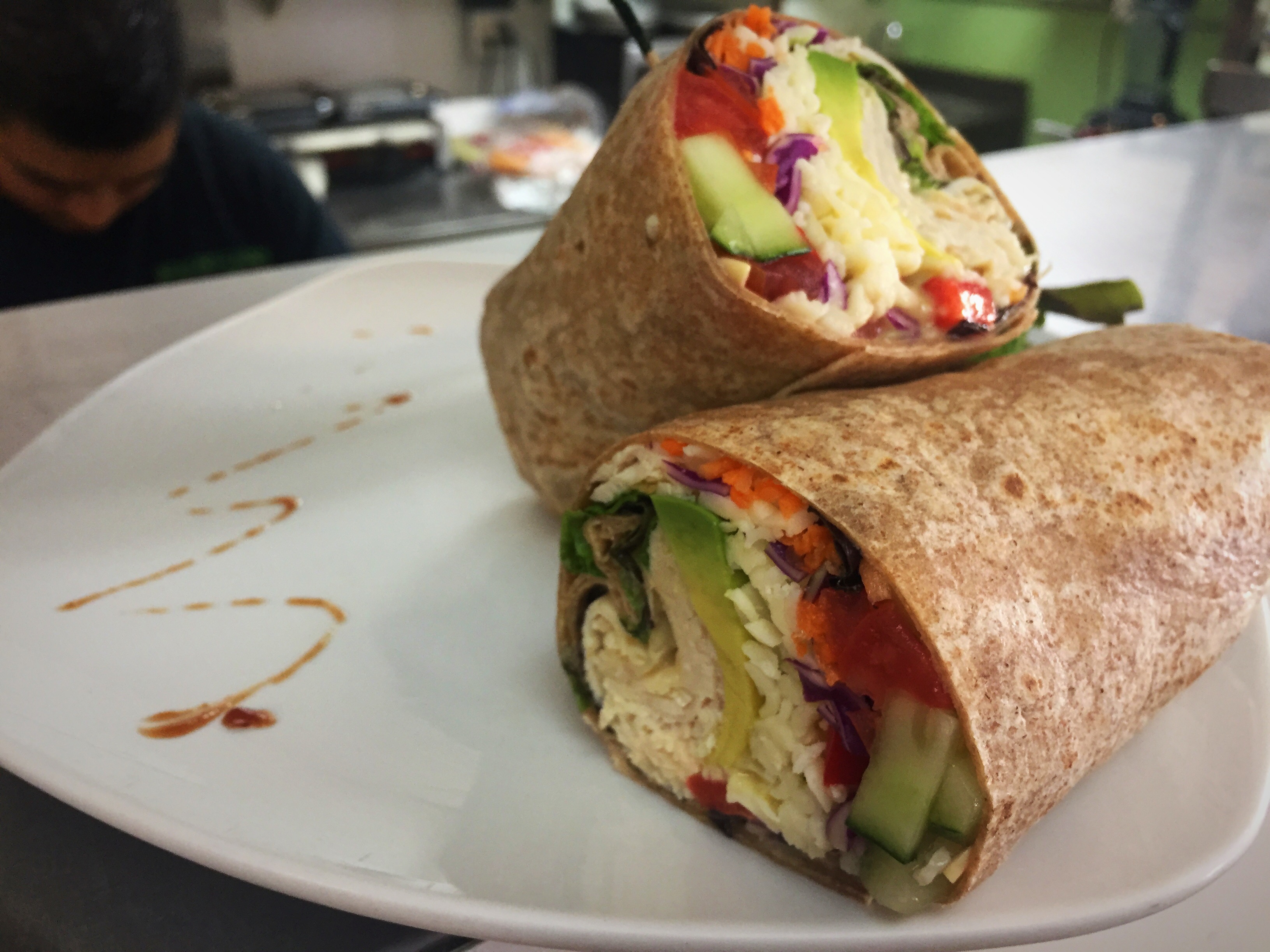 Order Breast O Cado Wrap food online from Healthy Garden & Gourmet Pizza store, Collingswood on bringmethat.com