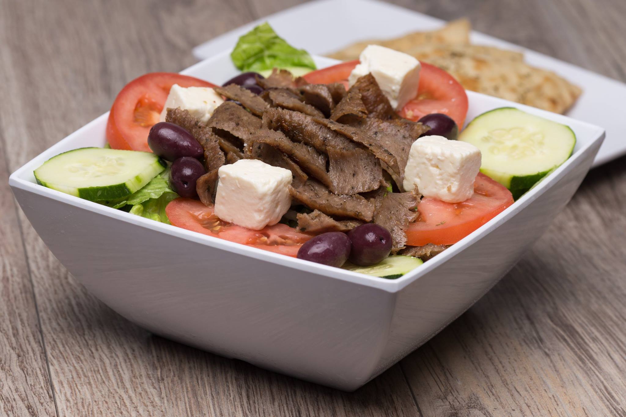 Order Greek Salad food online from Mr Gyros And Burgers store, Newport News on bringmethat.com
