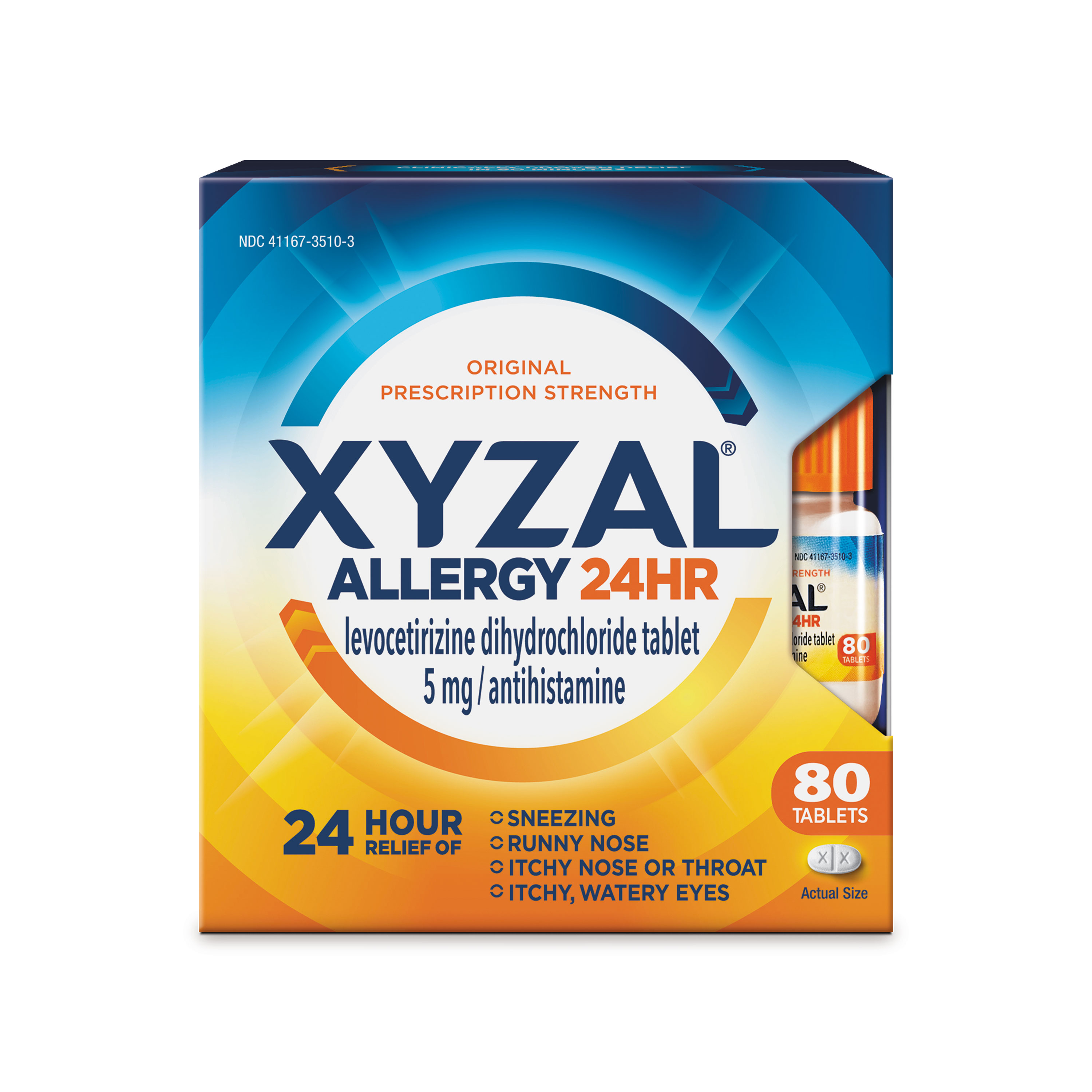 Order Xyzal 24HR Allergy Tablets - 80 ct food online from Rite Aid store, ELMIRA on bringmethat.com