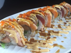 Order Ying Yang Roll food online from Bleu Monkey Cafe store, Syracuse on bringmethat.com