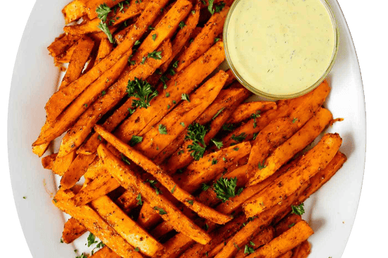 Order Sweet Potato Fries food online from Solo Burgers&Wings store, Dallas on bringmethat.com