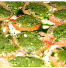 Order 4. Pesto Gourmet Pizza food online from Little Italy Pizza store, New York on bringmethat.com