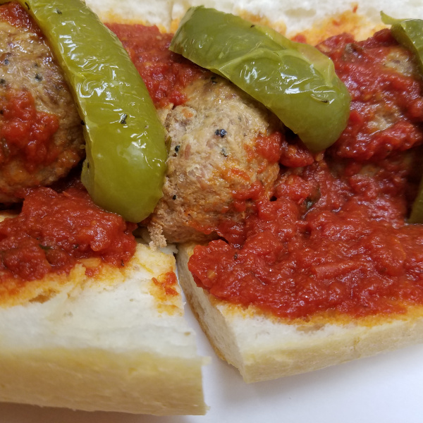 Order Homemade Meatball Panini food online from Gio Cafe & Deli store, Chicago on bringmethat.com