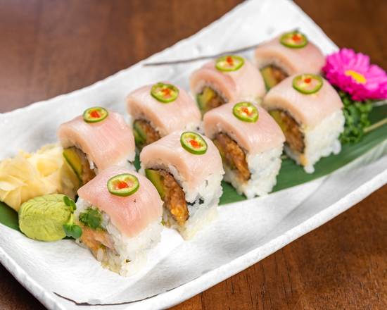 Order Fire Island Roll food online from Pink Sumo Sushi & Sake Cafe store, Westport on bringmethat.com