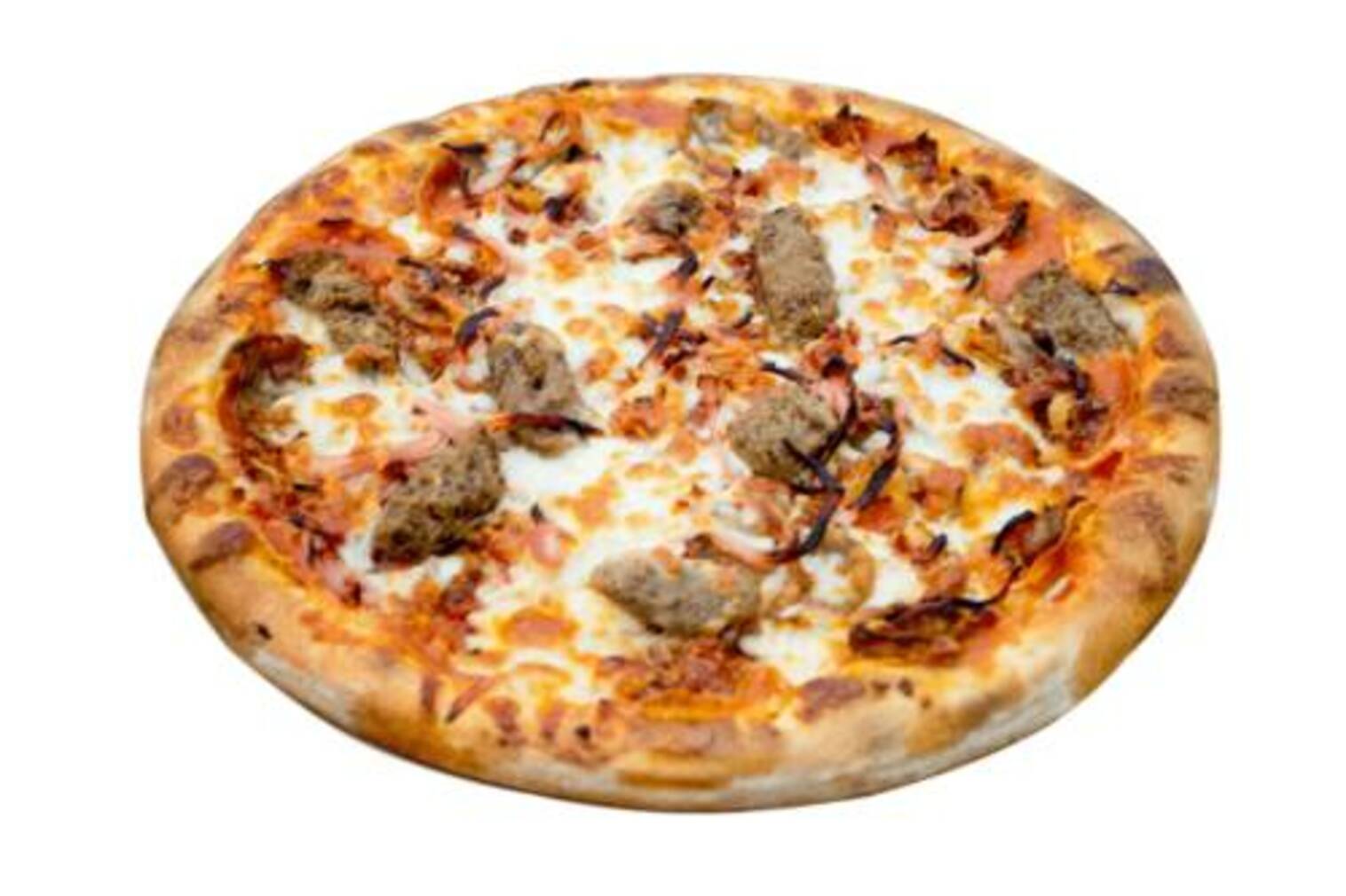 Order Meat-A-Saurus Rex (8" Personal) food online from Peace Love And Pizza store, Alpharetta on bringmethat.com