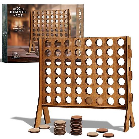 Order Hammer + Axe 4-in-a-Row Wood Tabletop Game food online from Bed Bath & Beyond store, Westminster on bringmethat.com
