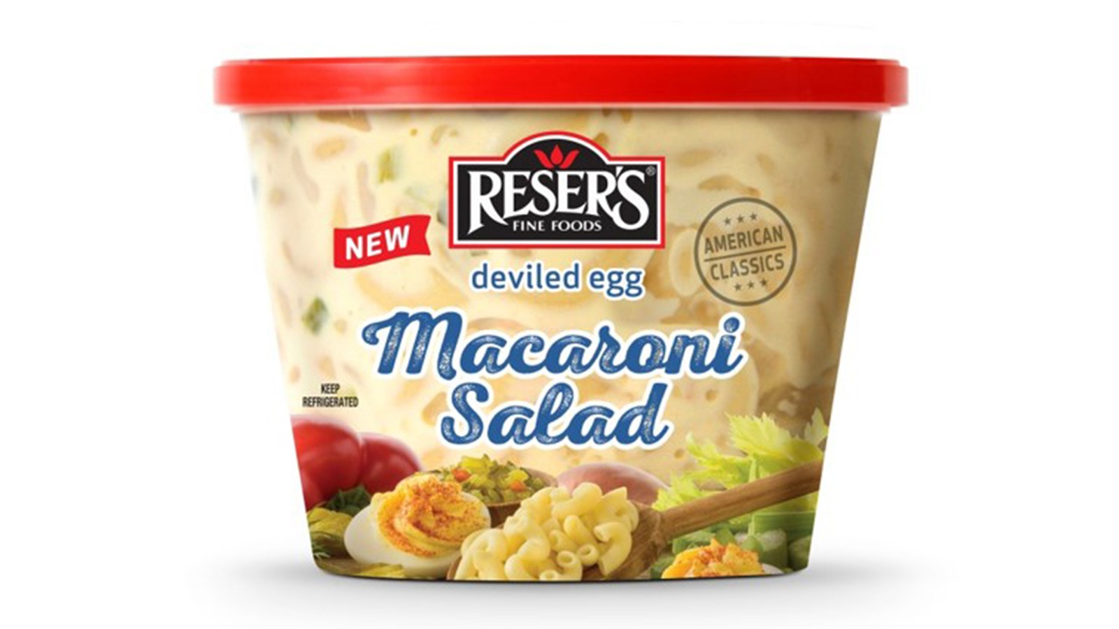 Order Deviled Egg Macaroni Salad, 16 oz. food online from Lucky California store, San Jose on bringmethat.com