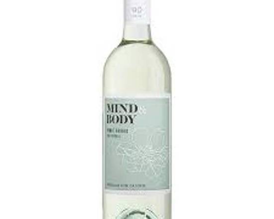 Order Mind & Body Pinot Grigio Wine -750 ML 8.5% food online from Pit Stop Liquor Mart store, El Monte on bringmethat.com