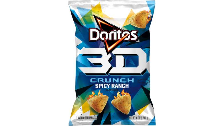 Order Doritos 3D Crunch Spicy Ranch Flavored Corn Snacks food online from Aldan Sunoco store, Aldan on bringmethat.com