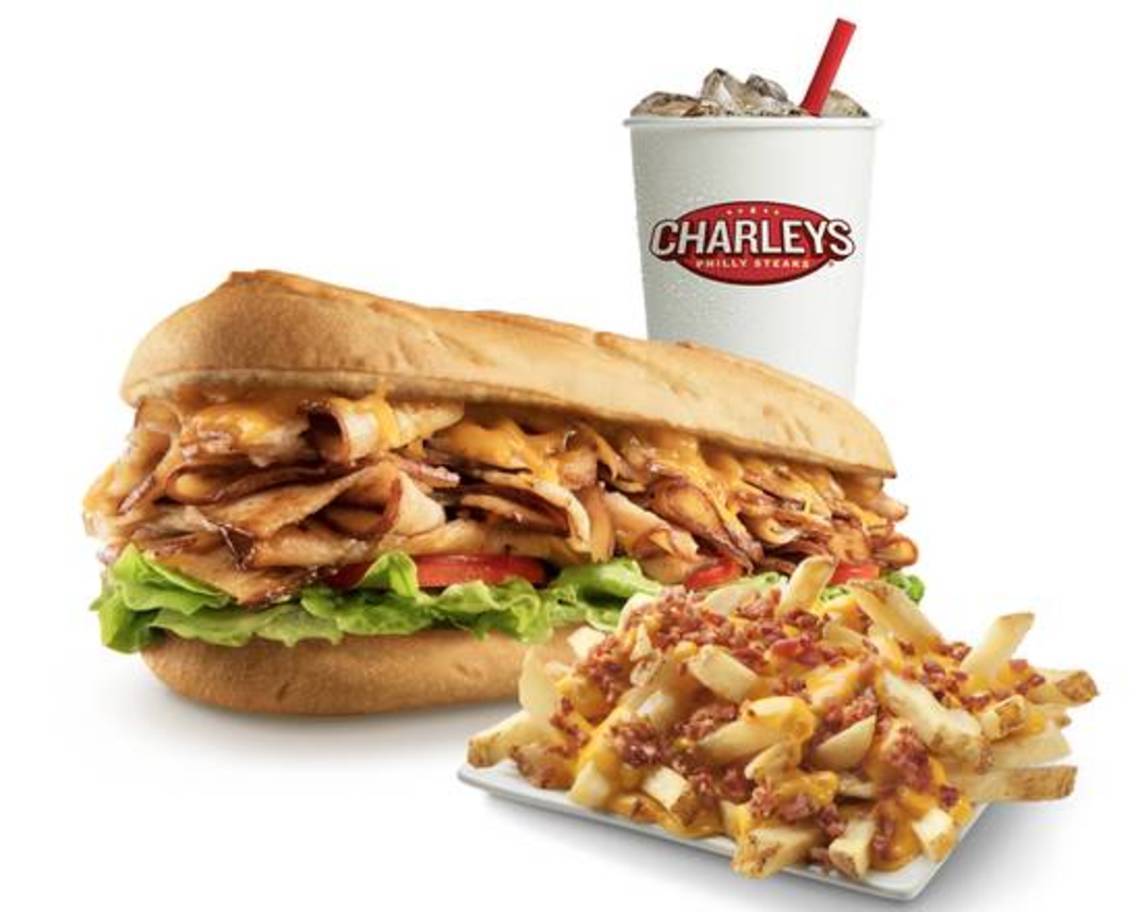 Order Turkey Cheddar Melt Combo food online from Charleys Cheesesteaks store, Universal City on bringmethat.com