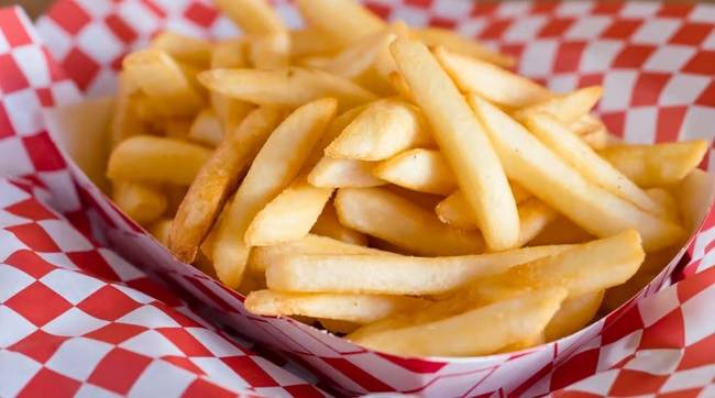 Order French Fries food online from Hall Of Flame Burgers store, San Francisco on bringmethat.com