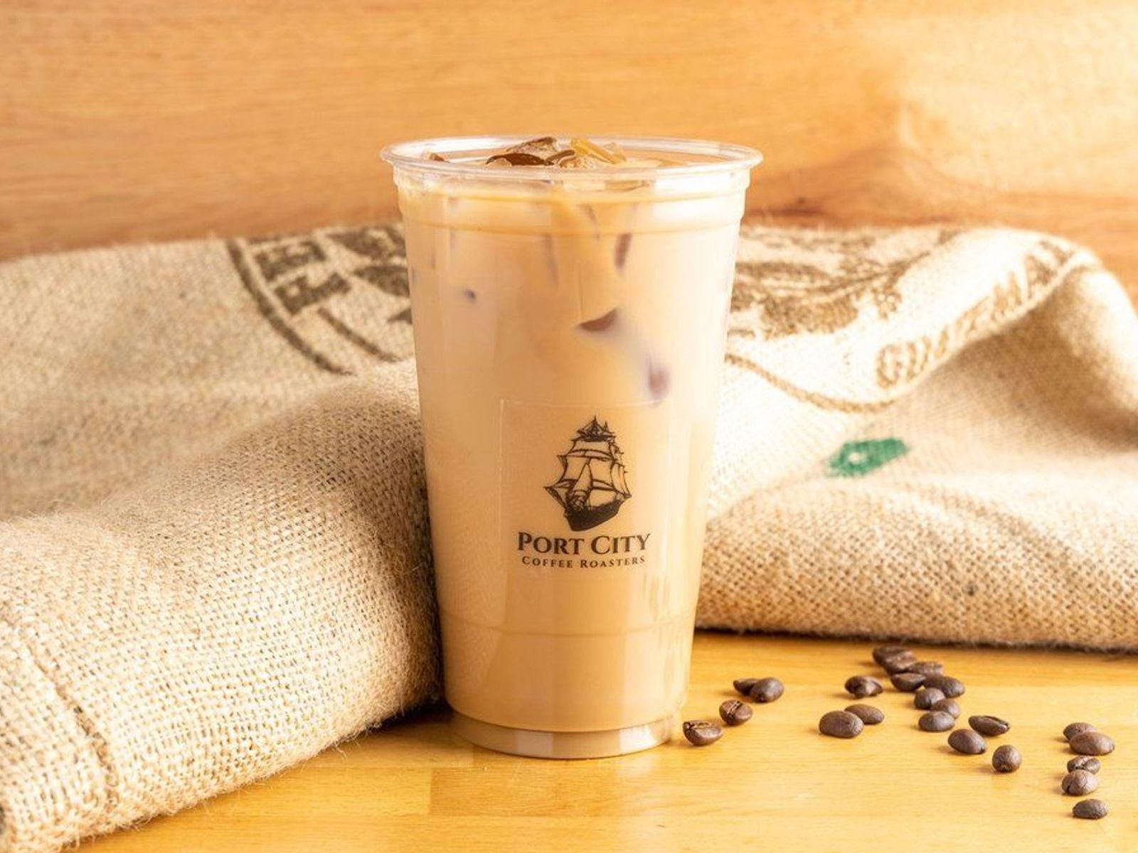 Order Iced Latte food online from Port City Coffee Roasters store, Portsmouth on bringmethat.com