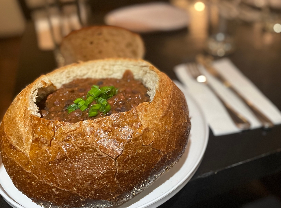 Order Chili Bread Bowl food online from The Humble Toast store, Teaneck on bringmethat.com