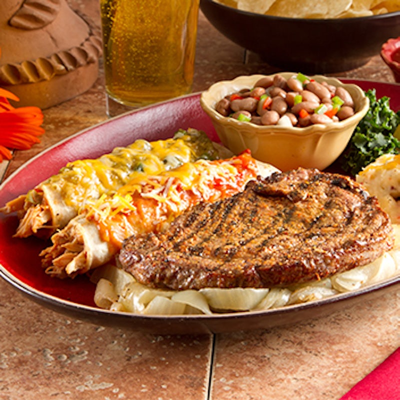 Order Ribeye & Enchiladas food online from Abuelo's Mexican Restaurant store, Rogers on bringmethat.com