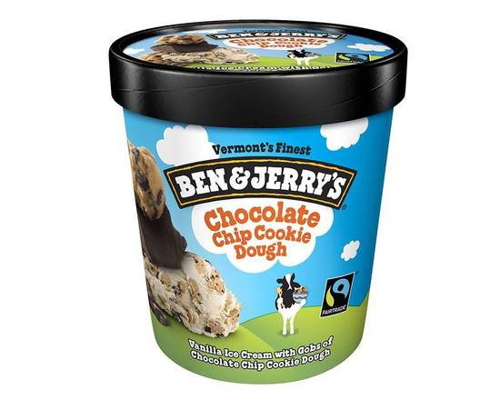 Order Ben And Jerry's Chocolate Chip Cookie Dough Ice Cream (1 pt) food online from Classic Candy Shack store, San Francisco on bringmethat.com