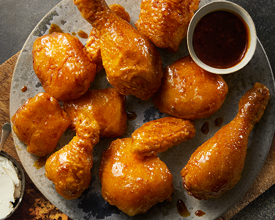 Order Soy Garlic Wings food online from Bb.Q Chicken store, Irvine on bringmethat.com