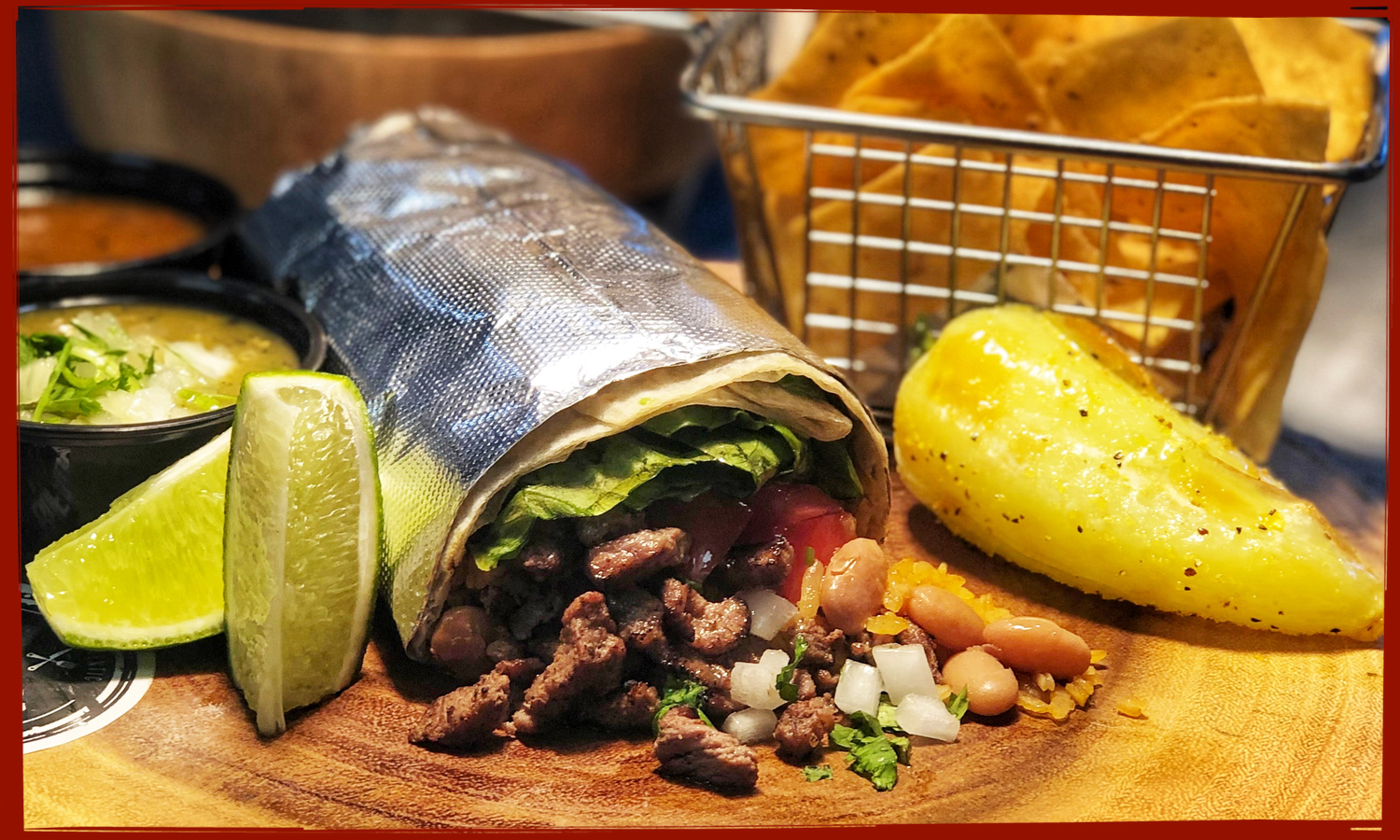 Order Burrito food online from La Bufadora Baja Grill store, Irwindale on bringmethat.com