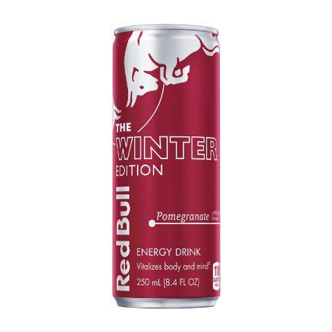 Order Red Bull Winter Edition Pomegranate 4 Pack 8.4oz Can food online from 7-Eleven store, Brenham on bringmethat.com