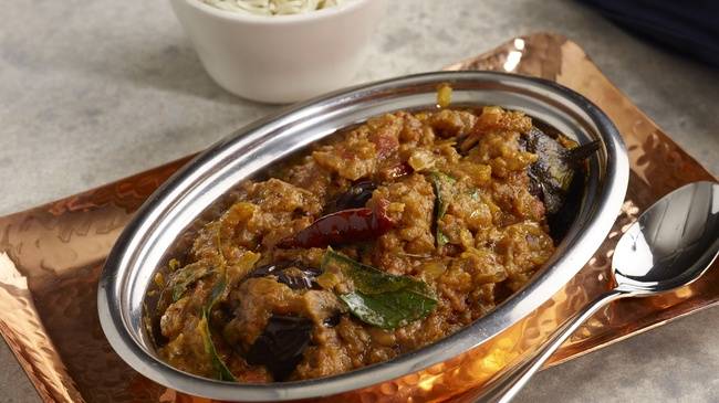Order Indian Eggplant Curry food online from Copper Pot store, Redondo Beach on bringmethat.com