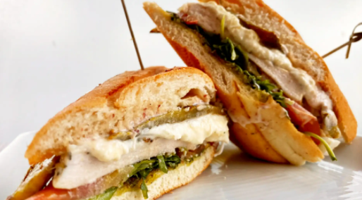 Order Grilled Chicken Pesto Lunch Sandwich food online from Plate 38 store, Pasadena on bringmethat.com