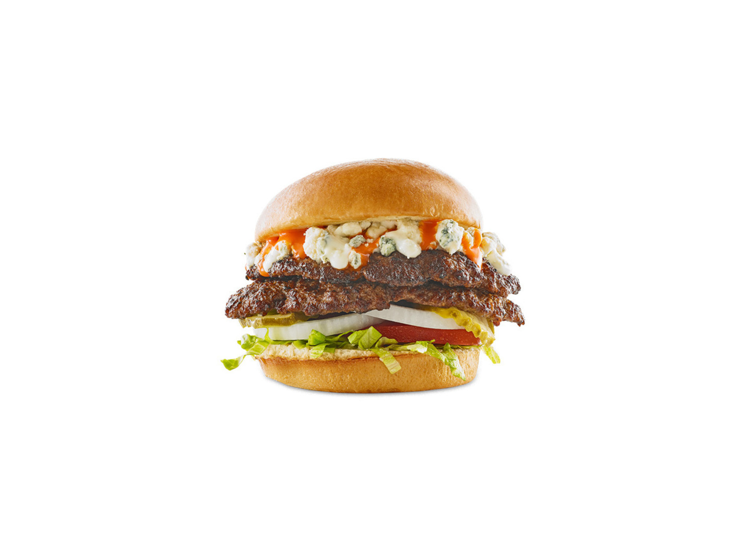Order Buffalo Bleu Burger food online from Wild Burger store, San Ramon on bringmethat.com