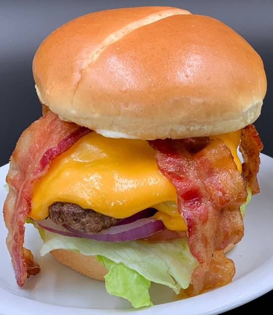 Order BACON CHEESE BURGER food online from Flynn's Eats store, Richfield on bringmethat.com