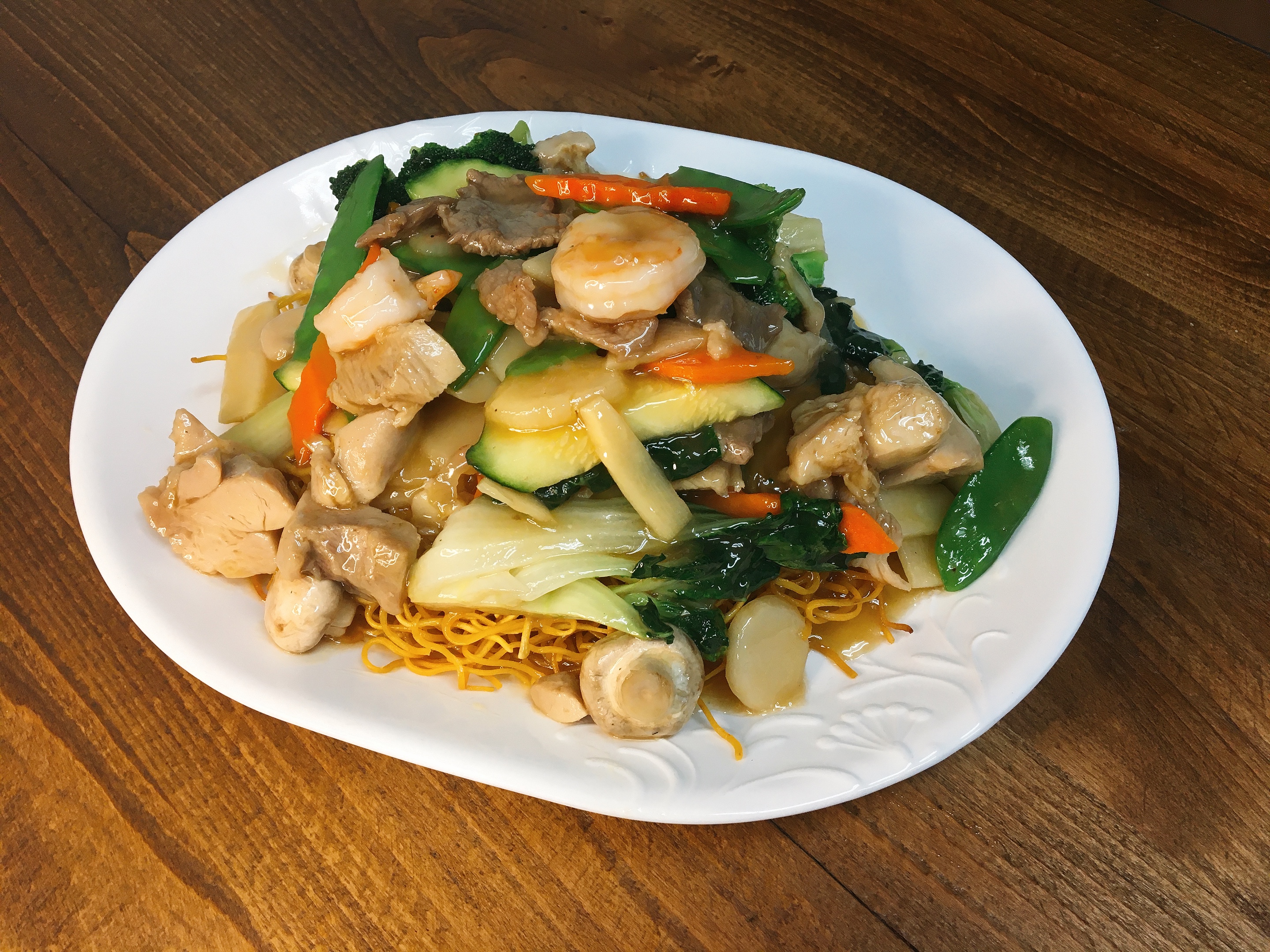 Order House Special Pan Fried Noodles food online from China Garden store, Castro Valley on bringmethat.com
