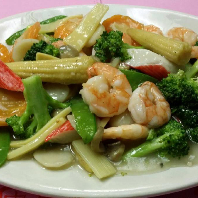 Order Shrimp with Mix Vegetable food online from Lemay Garden store, St. Louis on bringmethat.com