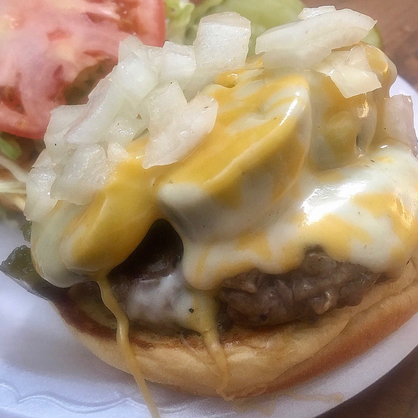 Order Jalapeno Cheddar Burger food online from Joe's Dairy Bar store, Hopewell Jct on bringmethat.com