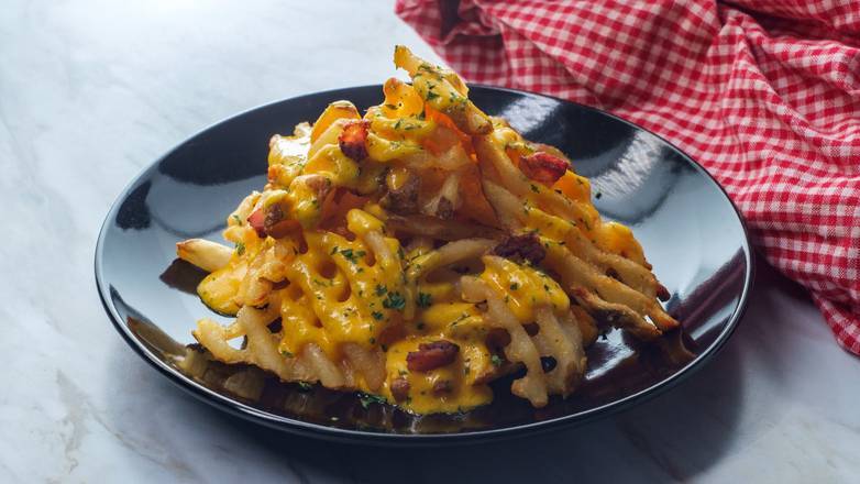 Order Cheesy Waffle Fries food online from Famous Gyro Bar store, Columbus on bringmethat.com