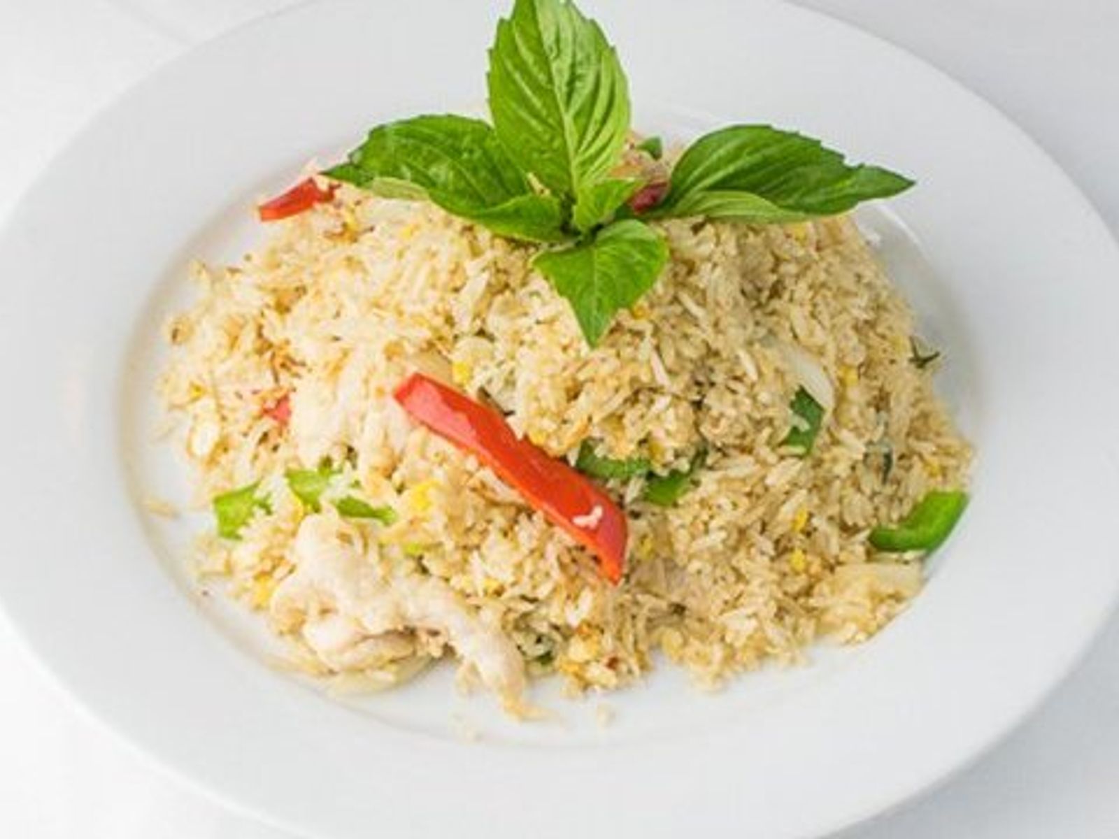 Order BASIL FRIED RICE food online from Pinto Urban Thai Diner store, Richardson on bringmethat.com