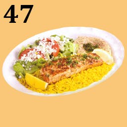 Order 47. Salmon food online from Mystic Grill store, La Mesa on bringmethat.com