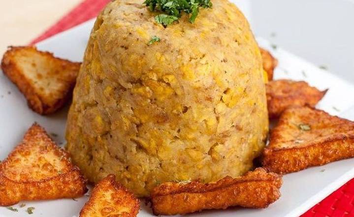 Order Mofongo with Fried Cheese  ( Mofongo Con Queso Frito ) food online from Mofongos store, Wilmington on bringmethat.com