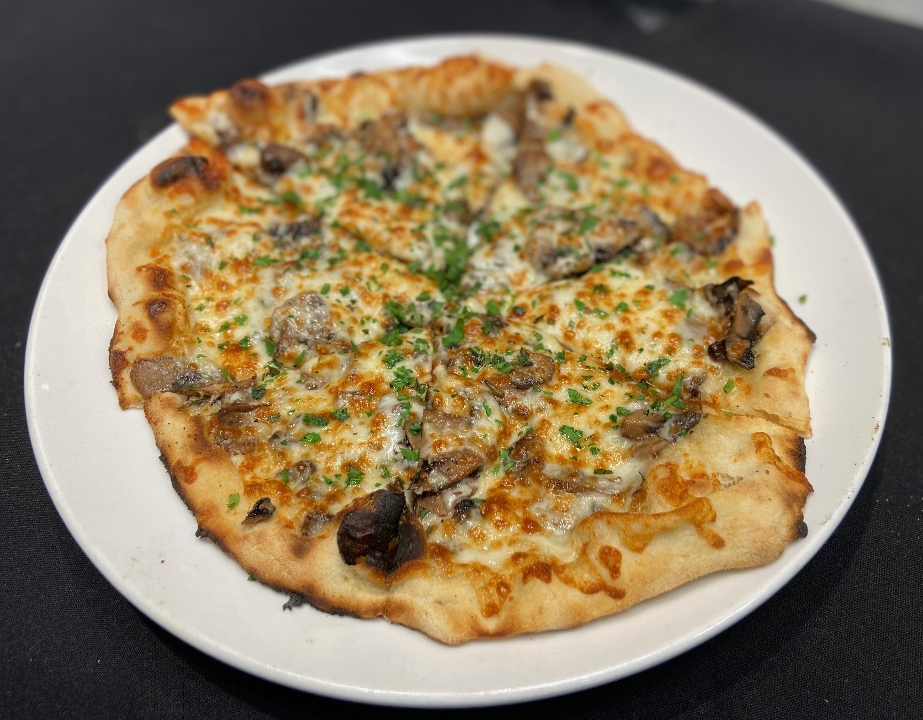 Order Mushroom, Campo de Montalban Pizza food online from Rooster's Wood-Fired Kitchen -Uptown store, Charlotte on bringmethat.com