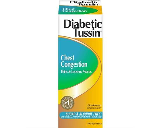 Order Diabetic Tussin Chest Congestion 4 oz food online from McLean Ave Pharmacy store, Yonkers on bringmethat.com