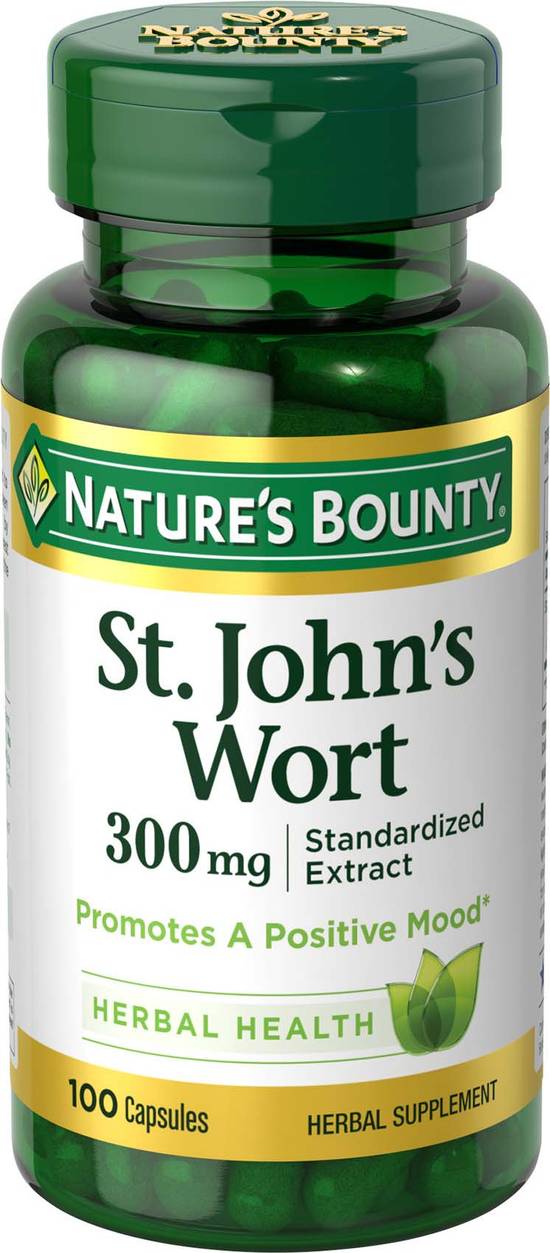 Order Nature's Bounty St. John's Wort Caplets 300mg (100 ct) food online from Rite Aid store, Palm Desert on bringmethat.com