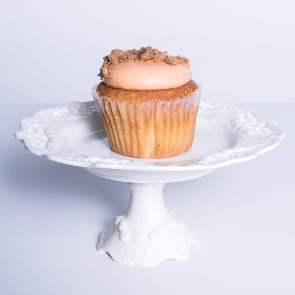 Order Peach Cobbler Cupcake food online from Camicakes Creamery store, Smyrna on bringmethat.com