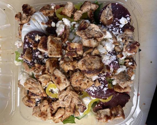 Order Chicken Greek Salad food online from Speedy Coney Island store, Detroit on bringmethat.com