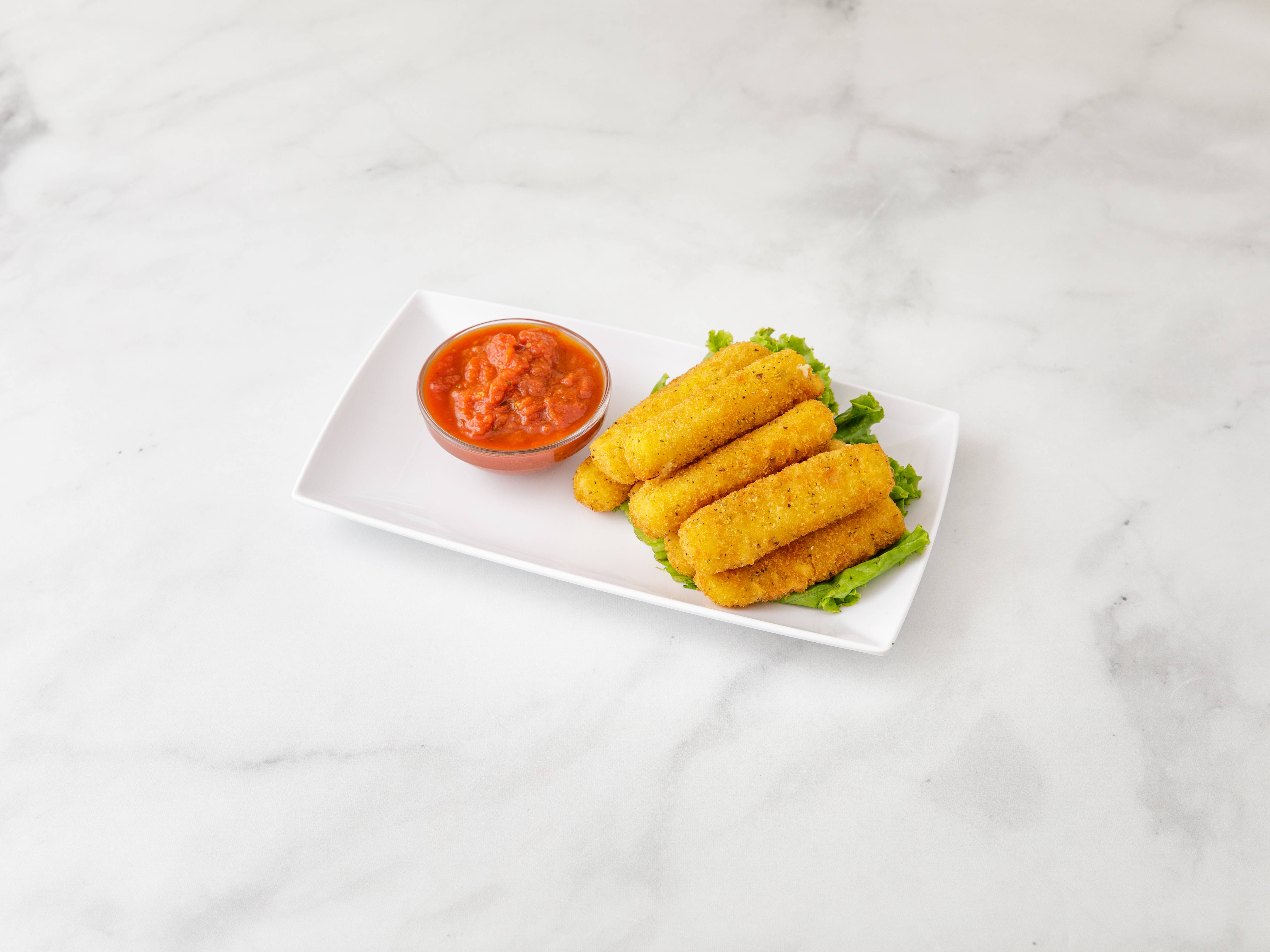 Order Fried Mozzarella Sticks food online from Lovey's Ristorante & Pizzeria store, Hasbrouck Heights on bringmethat.com