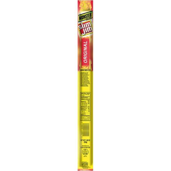 Order Slim Jim Original Monster Smoked Snack Stick, Smoked Meat Stick food online from Pepack Sunoco store, Peapack on bringmethat.com