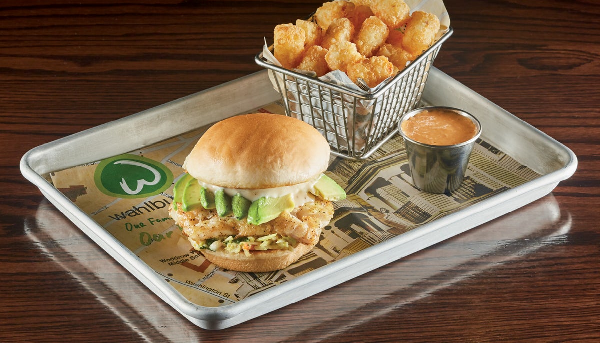 Order GRILLED FISH SANDWICH food online from Wahlburgers store, Olathe on bringmethat.com