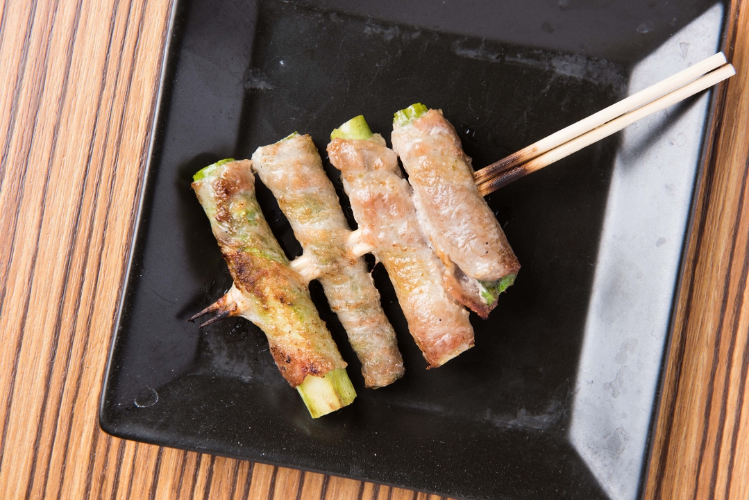 Order Asparagus w/ Pork Belly food online from Shin-Sen-Gumi store, Fountain Valley on bringmethat.com
